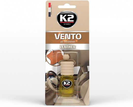 K2 Ароматизатор Окачен за кола Vento Leather 8мл 1бр
