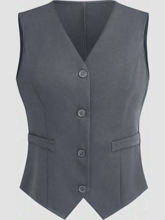 Pop Honey Women's Vest Grey