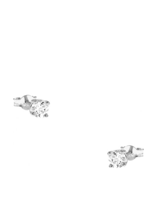 Art d or Earrings made of White Gold with Stones