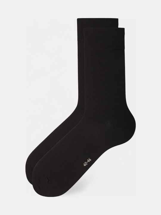 Herren Baumwollsocken Linea D'oro Total Black Sparpack mit 2 Stück Ld502-3-black Herren Baumwollsocken Linea D'oro Total Black Sparpack mit 2 Stück Ld502-3-black