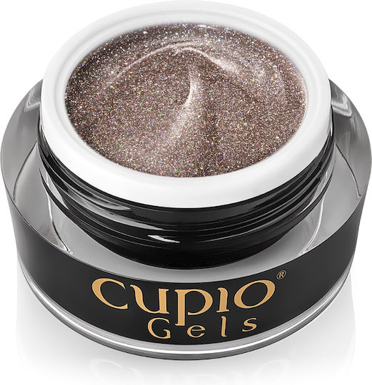 Gel Constructor Colorat Disco Cupio Glitz Auriu 15ml