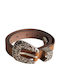 Leather Women's Belt Brown