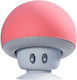 Mushroom shaped Bluetooth-Lautsprecher 3W mit Akkulaufzeit bis zu 2.5 Stunden Rot