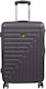 CAT Rockford Medium Hard Black Travel Suitcase with 4 Wheels Height 67.5cm
