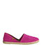 Serraje Women's Leather Espadrilles Fuchsia