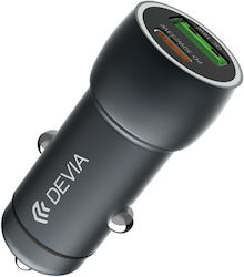 Devia Auto-Ladegerät mit Anschlüssen 1xUSB-A 1xType-C