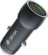 Devia Car Charger 30W with Ports: 1xUSB 1xType-C Gray Color