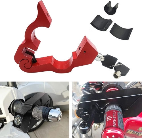 Motorcycle Lever Lock in Red