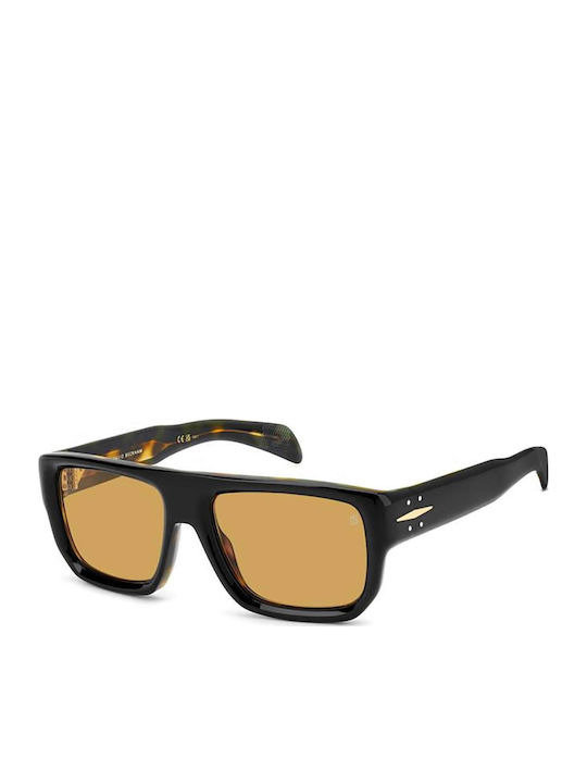 David Beckham Men's Sunglasses with Black Plast...