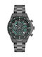 Police Men's Watch Chronograph Battery with Black Metal Bracelet