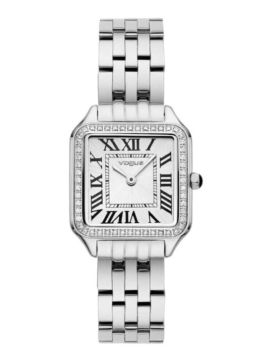 Vogue Women's Watch with Silver Metal Bracelet