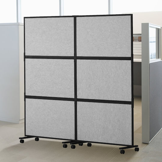 Vevor Acoustic Room Divider Partition Panel Screen Privacy 2 Pack Ανοιχτό Γκρι