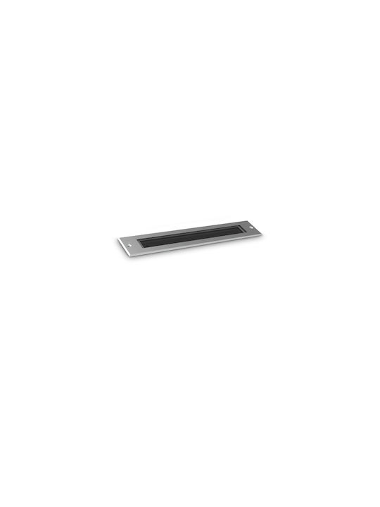 Ideal Lux Φωτιστικό Δαπέδου LED Εξωτερικού Χώρου 10W με Θερμό Λευκό Φως IP67 Ασημί