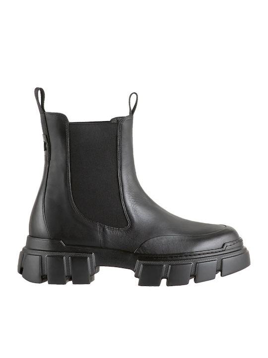 Leather Women's Chelsea Boots Black