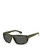 Polaroid Herren Sonnenbrillen mit Grünem Horn umrandetem Rahmen und Grauen Gläsern pld7057/s DLD/M9