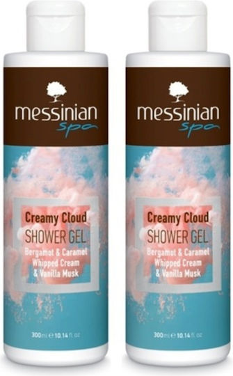 Messinian Spa Αφρόλουτρο σε Gel με Βούτυρο Καριτέ & Άρωμα Βανίλια 2x300ml