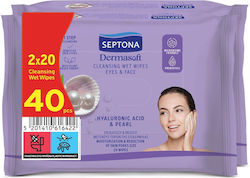 Septona Dermasoft Gesichtsreinigungstücher Für Wasserfestes Make-up Entferner 40 Stück Septona Dermasoft Gesichtsreinigungstücher Für Wasserfestes Make-up Entferner 40 Stück
