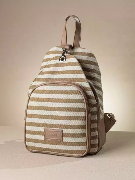 Fragola Geantă de damă Rucsac Beige Lines