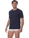 Men's Undershirt Short-sleeved in Blue Color