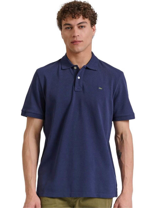 Funky Buddha Polo T-Shirt Marineblau