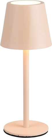 Trio Lighting Metal Table Lamp LED with Beige Shade and Base