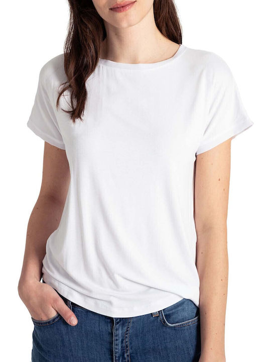 Women's Blouse Satin White