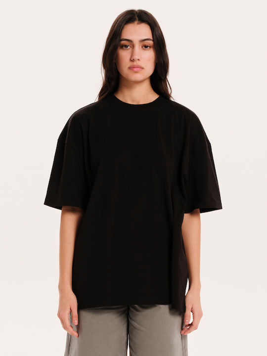 Emerson Γυναικείο Oversized T-shirt Μαύρο