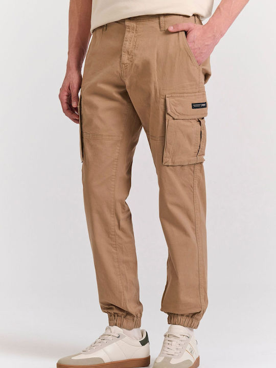Funky Buddha Pantaloni cu Croială Normală Bej
