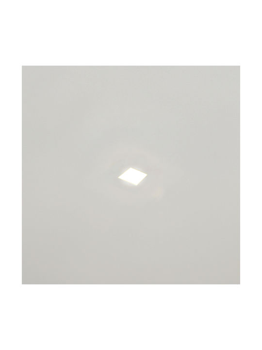 Ideal Lux Χωνευτό Σποτ με Ενσωματωμένο LED και Θερμό Λευκό Φως Ροζ 14x14εκ. 1τμχ