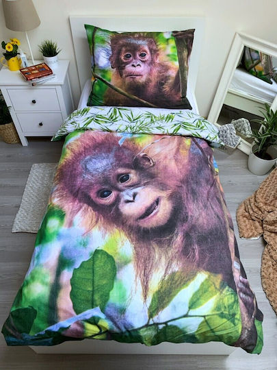 Orangutan Детска Завивка Еднолицева Многоцветна
