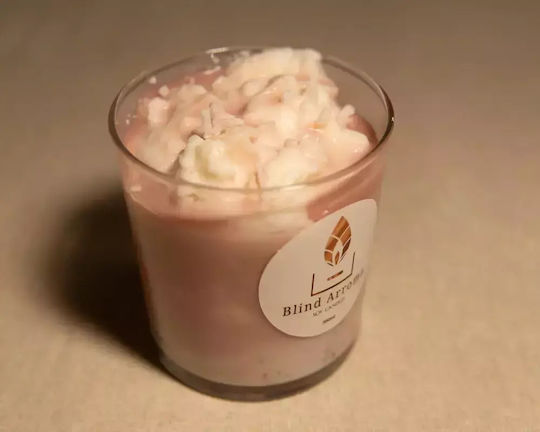 Leather Creations XK Aromatic Soy Candle in Jar with Caramel Scent