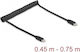 DeLock USB 2.0 Cable USB-C male - USB-C Μαύρο 0.45m 90369