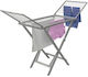 Folding Floor Clothes Drying Rack Made of Plastic with 20m Hanging Length AT741590