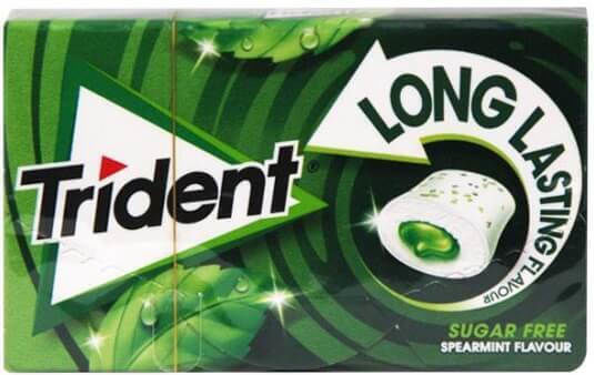 Trident Τσίχλες Χωρίς Προσθήκη Ζάχαρης 10τμχ 22gr