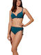 Bikini Slip with Ties Petrol (Item J062)