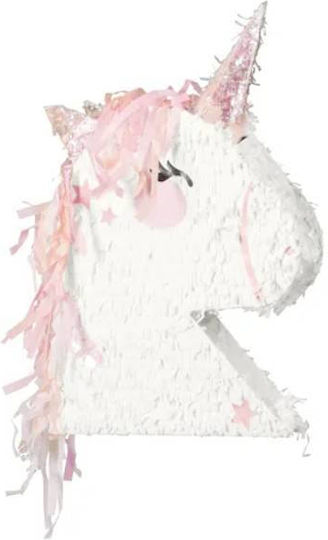Partydeco Faltbare Pinata Einhornkopf 41x48x10 cm