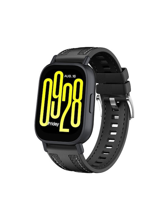 Λουράκι Υφασμάτινο Μαύρο (Redmi Watch 5 Active / Watch 5 LiteRealme Watch 2Haylou RT2 LS10)