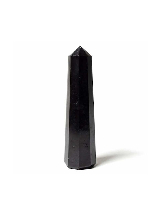 Reiki Obelisk Natural Mineral Black Tourmaline Engraved Reiki Symbols