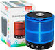 Metal body Bluetooth-Lautsprecher 3W mit Radio und Akkulaufzeit bis zu 2 Stunden Blau