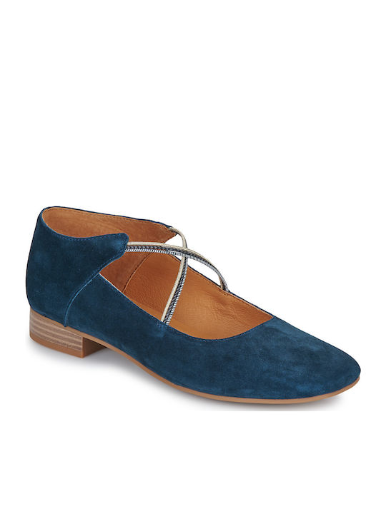 Damen Ballerinas Blaue