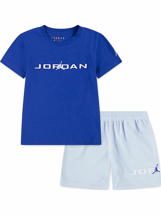 Jordan Kids' Set with Shorts Summer 2pcs Blue