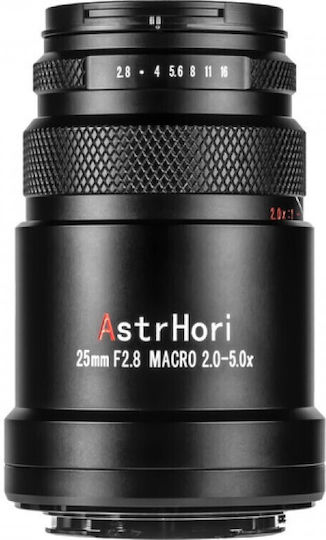 AstrHori Full Frame Φωτογραφικός Φακός 25mm F/2.8 Macro 2x-5x Macro για Nikon Z Mount Μαύρος