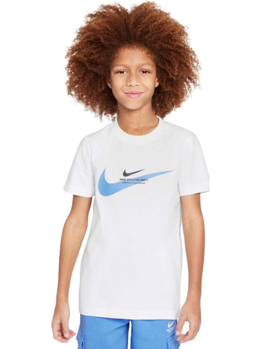 Nike Παιδικό T-shirt Λευκό GRAPHIC