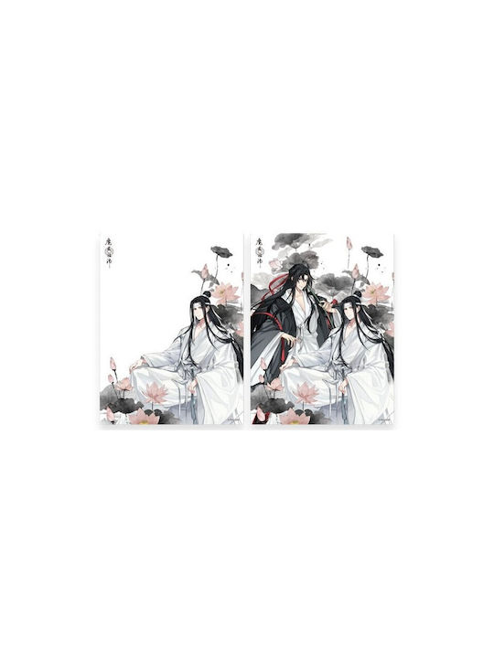 Card lenticular 3D Grandmaster Demonic Cultivation Wei Wuxian Lan Wangji 12 x 16 cm