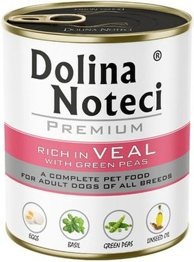 Dolina Noteci Wet Food Dogs in Cans with Calf 800gr