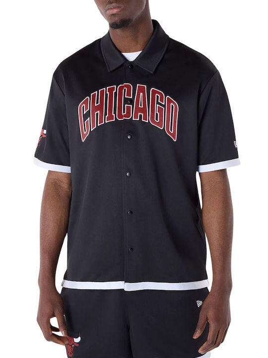 Nba Chicago Bulls Cu mânecă scurtă Cămașă Negru