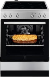 Electrolux Ελεύθερη με Κεραμικές Εστίες Inox LKR64001OX