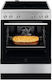 Electrolux Κουζίνα 73lt με Κεραμικές Εστίες Π59.6εκ. Inox