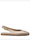 Γυναικείες Μπαλαρίνες Slingback σε Χρυσό Χρώμα