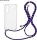 Sonique Armor Clear Silicone Case with Cord for...
